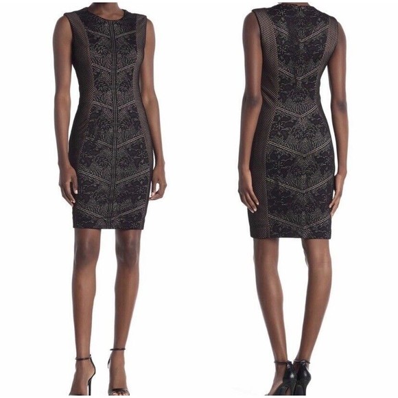 Womens Size S Dress The Population Tori Lace Overlay Dress EUC - Picture 1 of 7